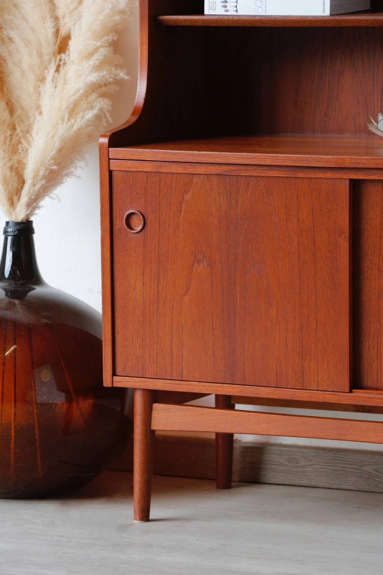 Bibliothèque scandinave vintage en teck – années 60