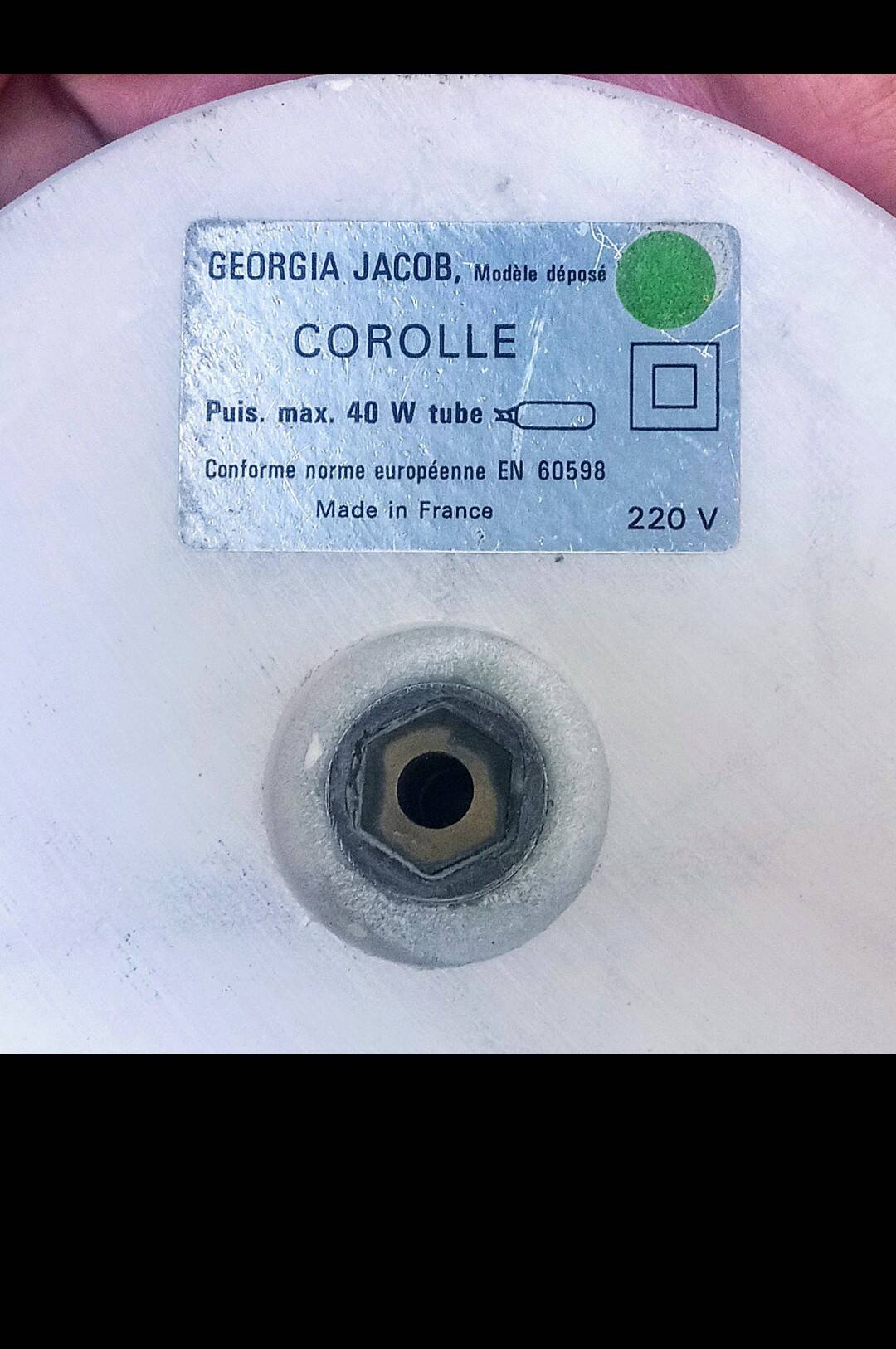 Pair Georgia Jacob table lamps