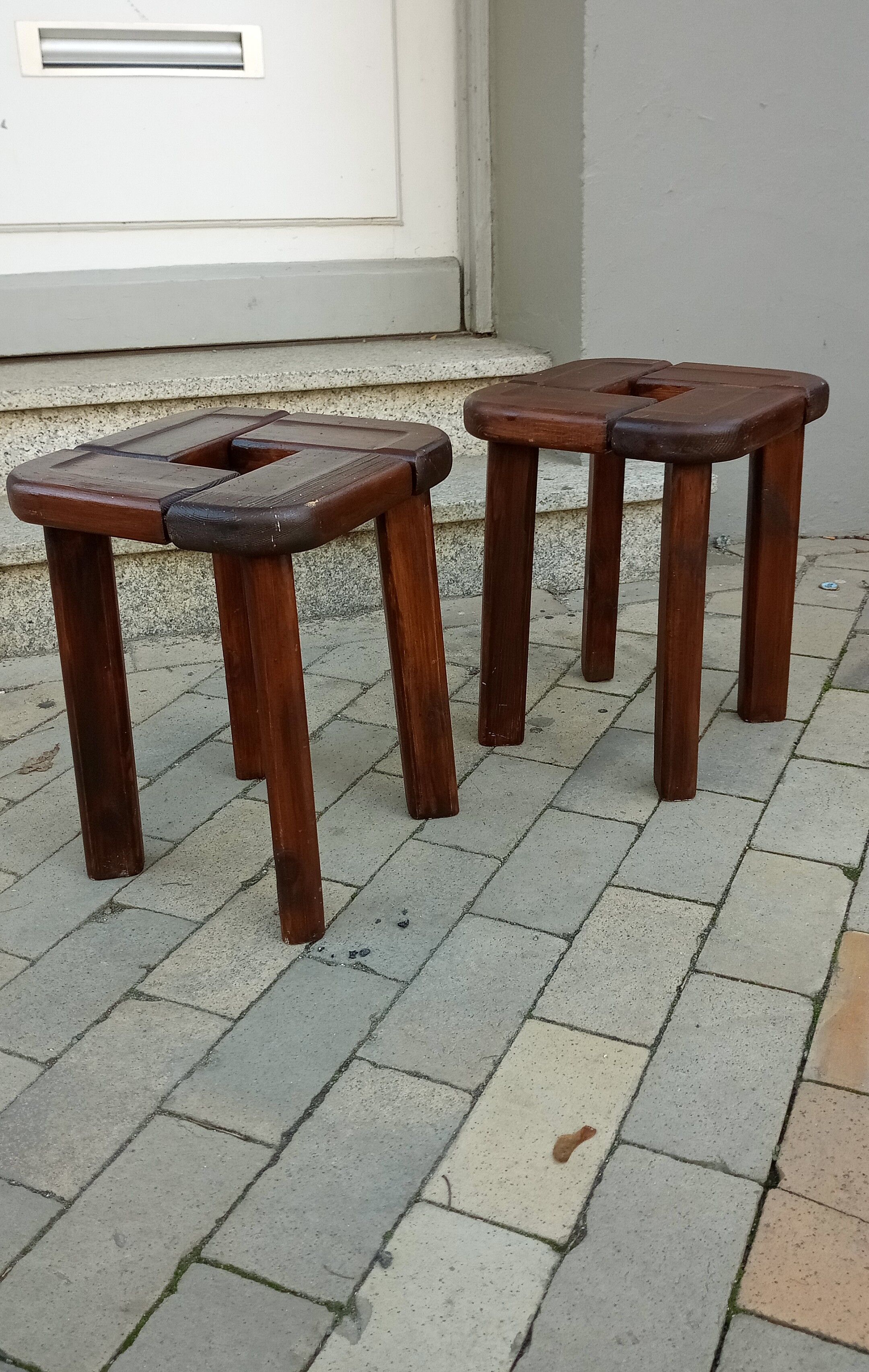 Pair stools by Olof Ottelin for Stockmann, Finnland 1958