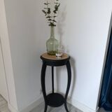 Restored solid wood pedestal table