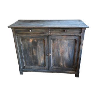 Parisian buffet in its blackened patina