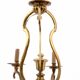 Brass chandelier, France, mid-20th century.