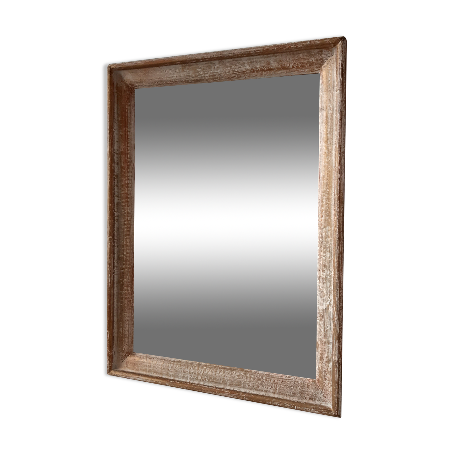 Mirror to be placed or hung in gilded wood