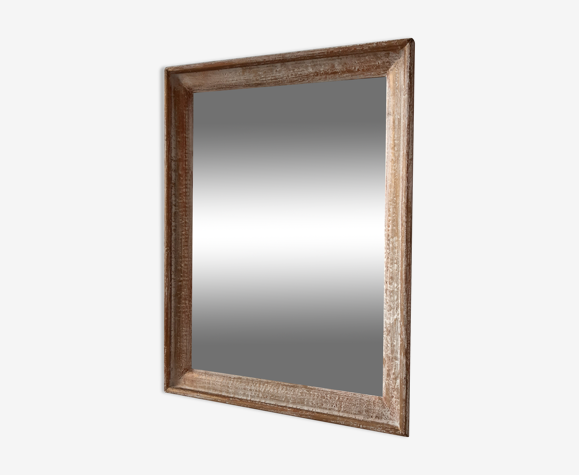 Miroir à poser ou à suspendre en bois doré