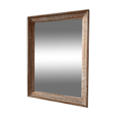 Mirror to be placed or hung in gilded wood