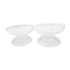 Pair of glass candlesticks