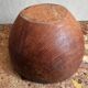 Large vintage monoxyle wooden bowl H 18 / D neck 30 cm