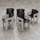 Set of 5 modernist dining chairs by Arnold Merckx for Arco / 1980s
