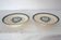 2 assiettes sur pied Terre de fer Vermont & Blanchet vers 1900