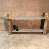 Old workbench with professional furniture