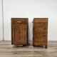 Pair of Art Decò walnut nightstands, 1940