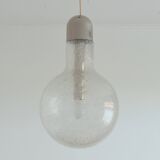 Vintage 1970s Peill and Putzler bubble glass pendant light
