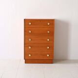 Retro chest of drawers with metal handles