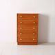 Retro chest of drawers with metal handles