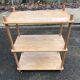 Étagère scandinave vintage en bois massif années 1980