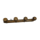 Wall-mounted coat rack, bamboo imitation wood, 4 hooks.