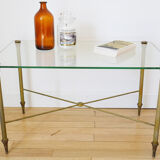 Gold metal coffee table 60s