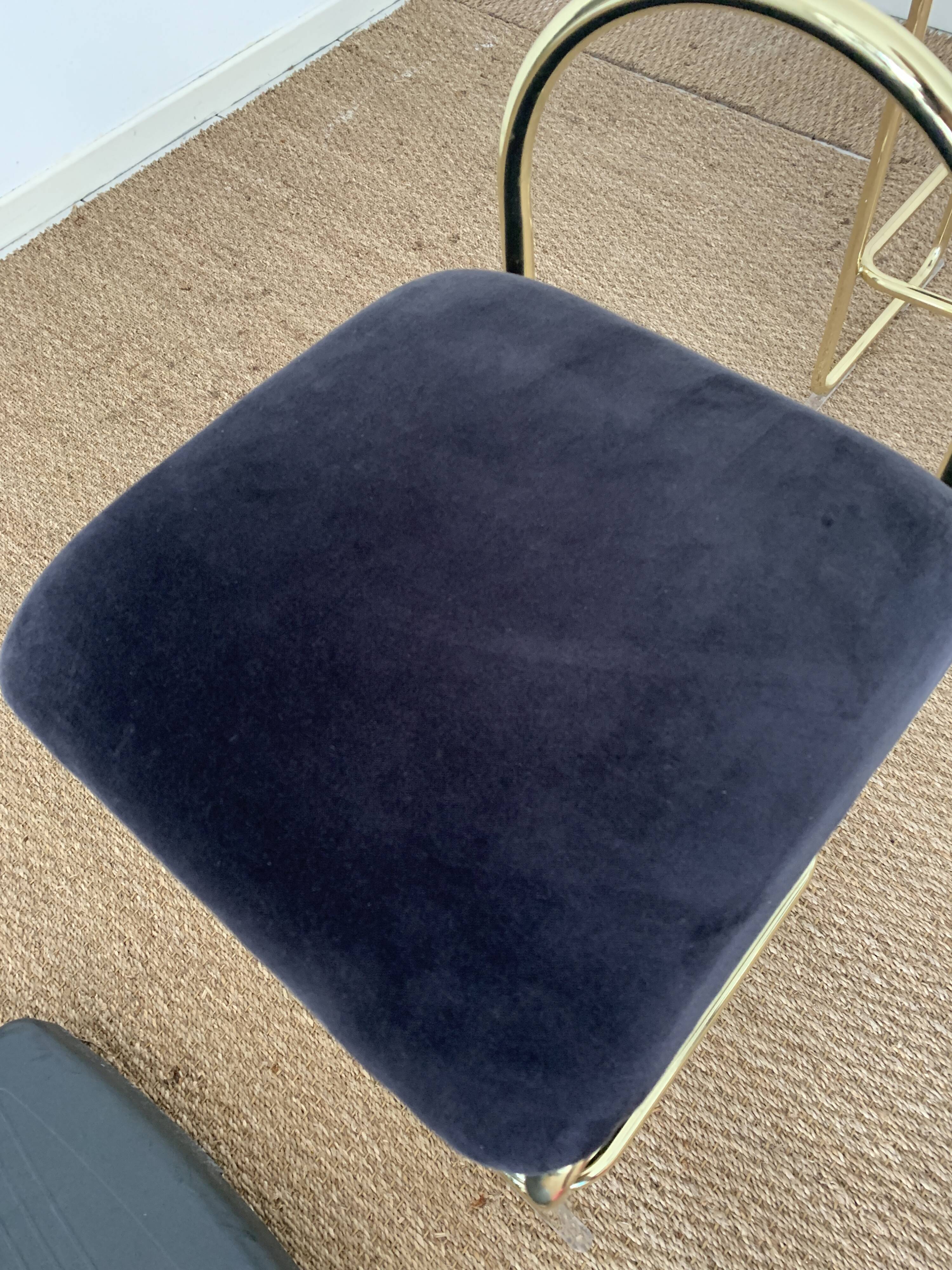 Angui / velvet top stool - aytm - lot of 2