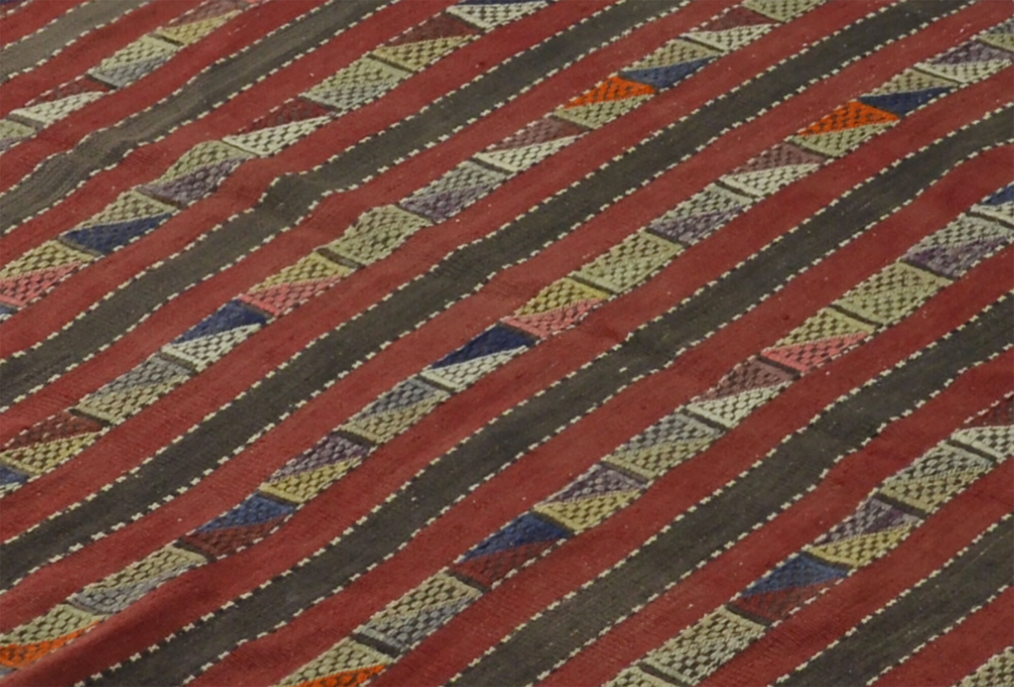 Anatolian handmade kilim rug 260 cm x 160 cm