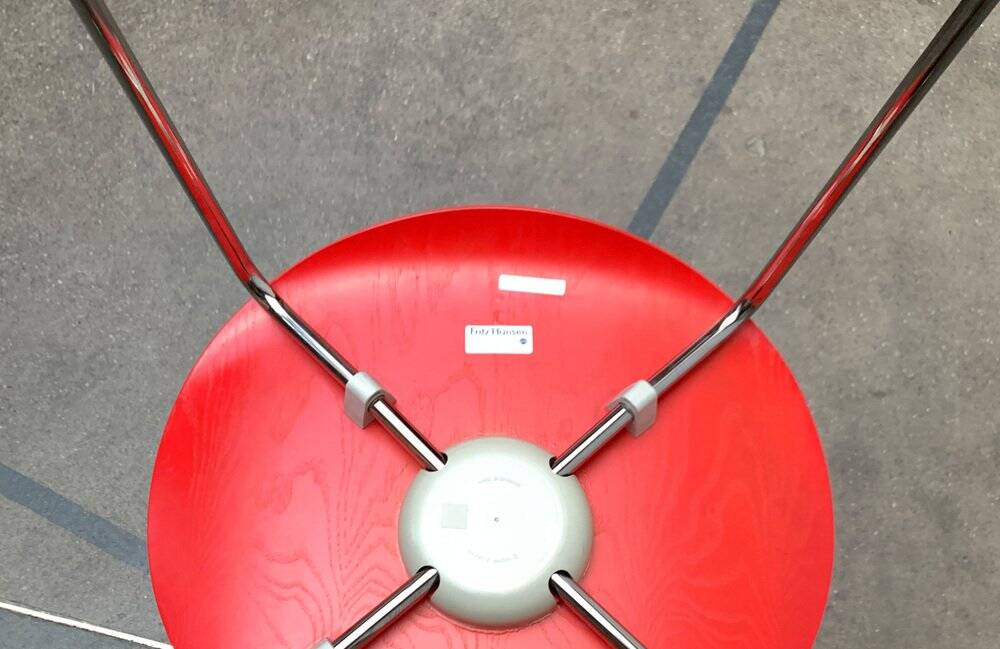 Model 3107 chairs by Arne Jacobsen for Fritz Hansen, Denmark, 1997, Set of 4