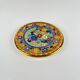 Decorative plate Artecer in ceramic, cuerda seca, Seville, 1980s-90s