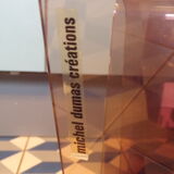 Michel Dumas smoked plexiglass magazine holder