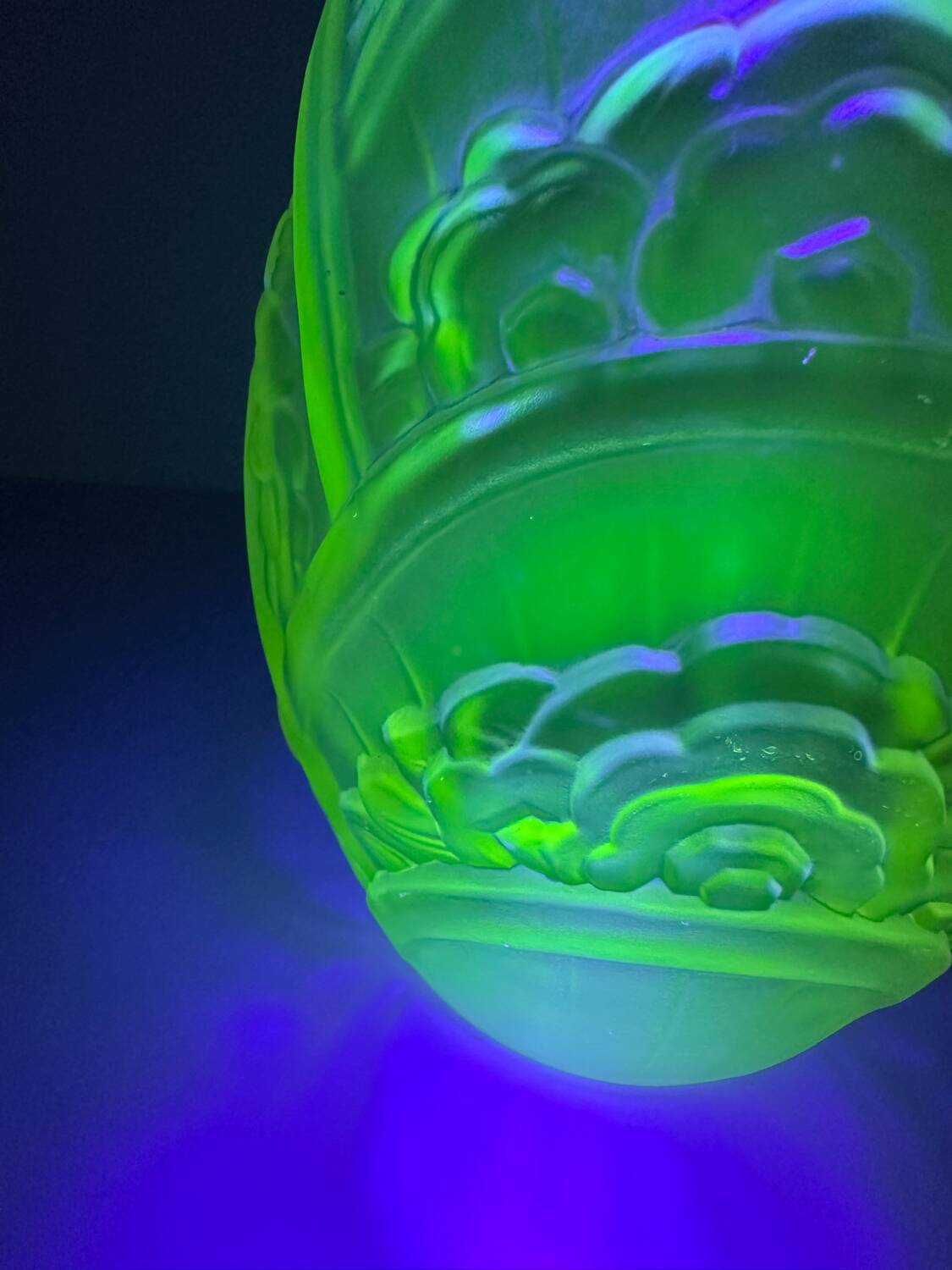 Large uraline vase, Brother Muller Luneville