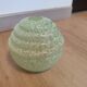 Speckled glass globe lampshade, vintage Art Deco style