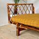Lit corbeille rotin daybed vintage