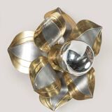 Lotus wall light or ceiling light by Henri Fernandez, Maison Honoré, 1970s.