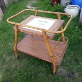 Service or bar rolling vintage 1960/70 bamboo