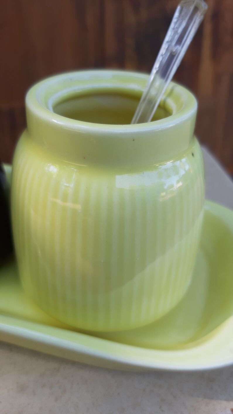 Vintage set for salt pepper mustard pot 50/60