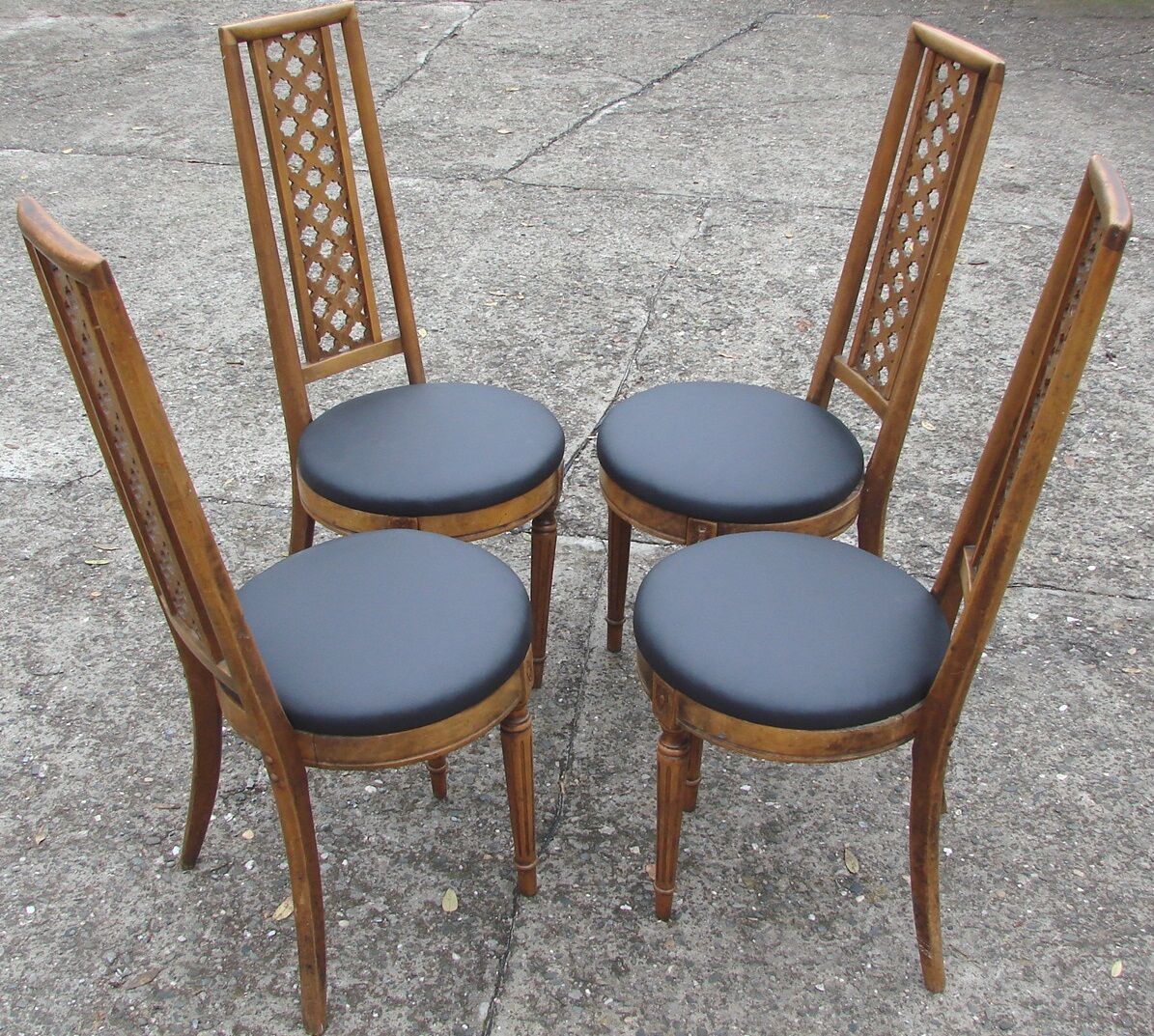 Ensemble de 4 chaises , Jasienica fin des années 60