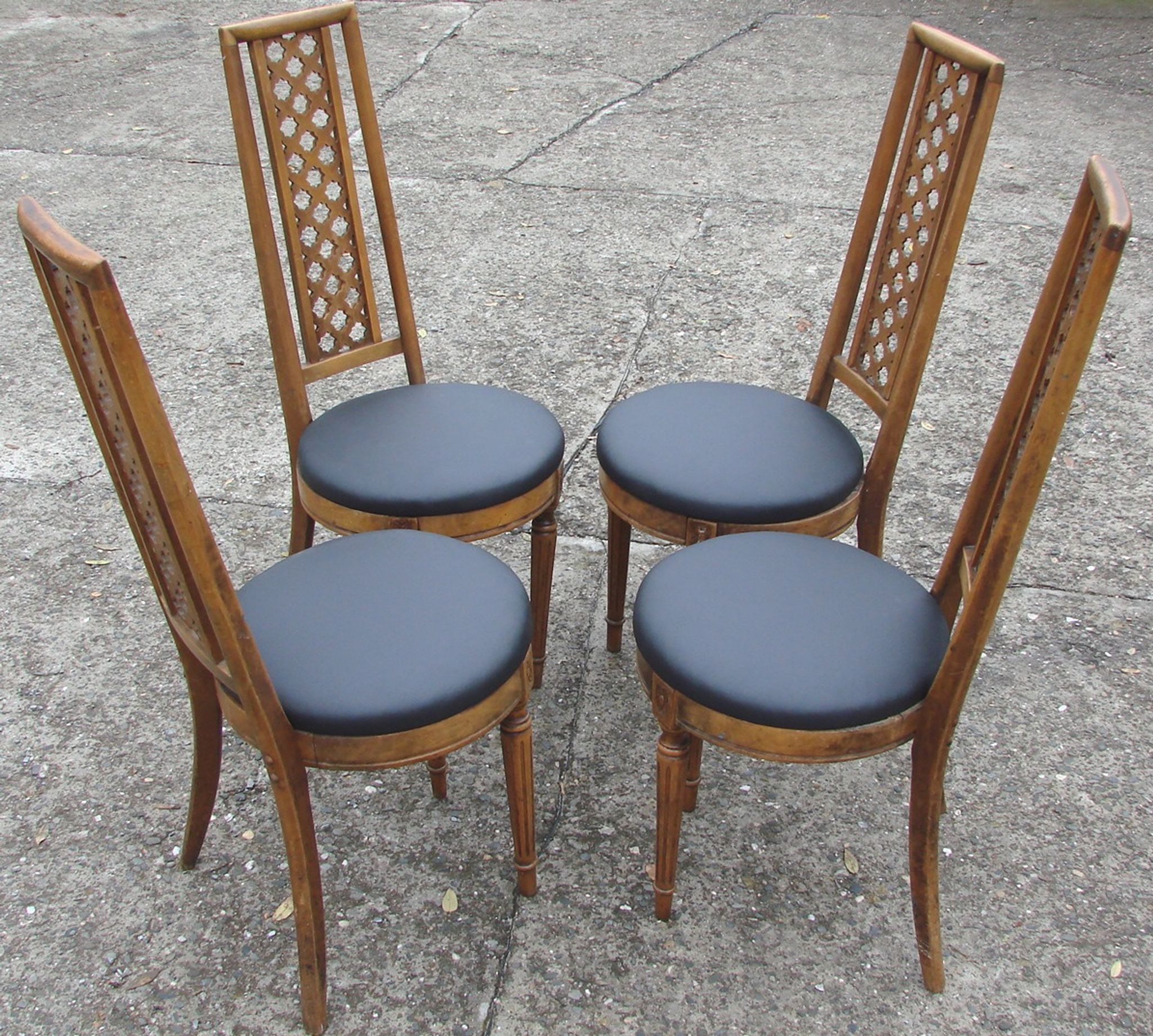 Ensemble de 4 chaises , Jasienica fin des années 60