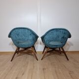 Restored shell armchairs by Miroslav Navratil