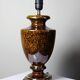 Vintage Italian lamp in pyrite ceramic, 1970s-1980s Hollywood Regency.