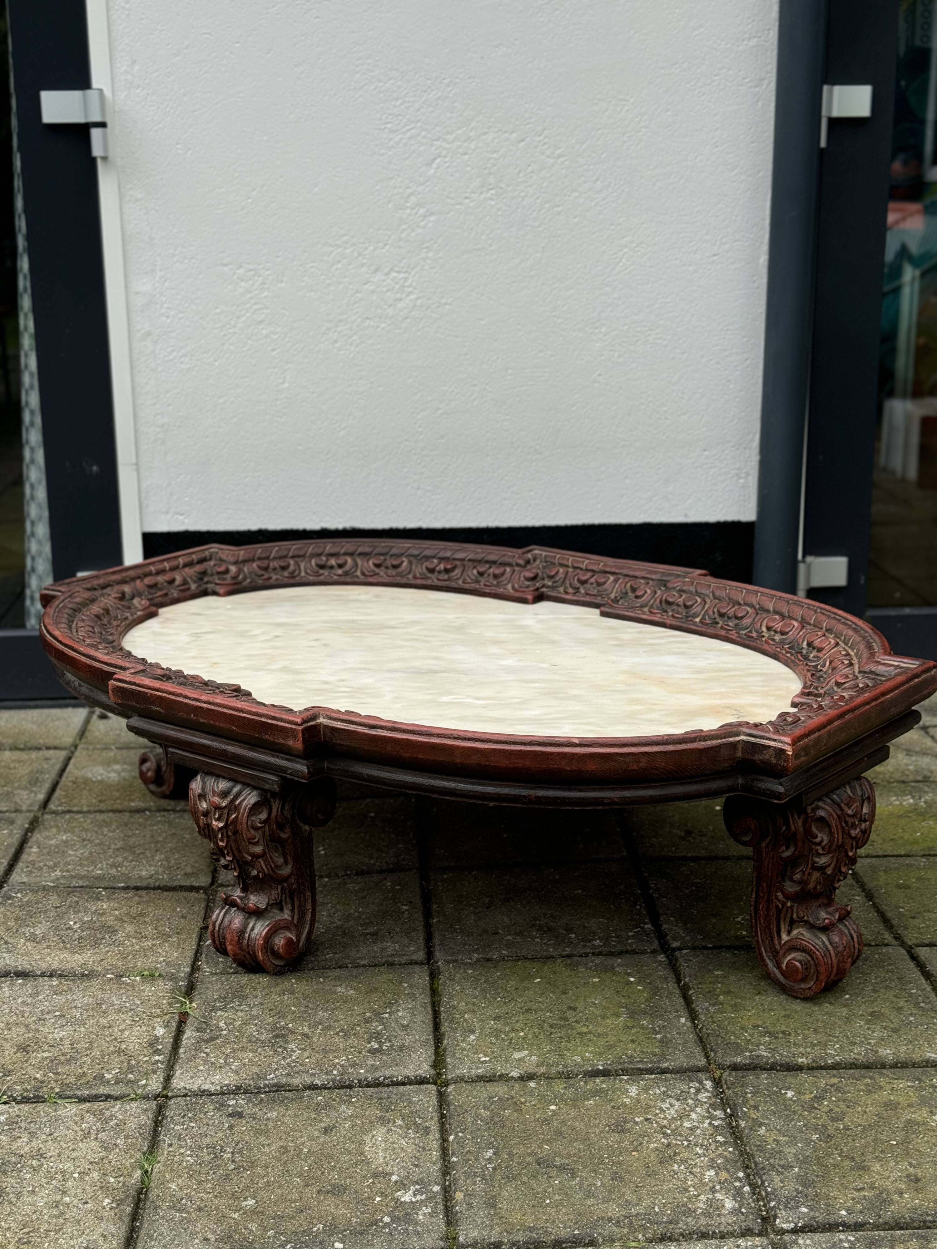 Antique Balinese Style Salon Table