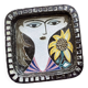 Face illustration ceramic bowl by Mari Simmulson for Upsala Ekeby, Sweden, 1960s
