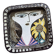 Face illustration ceramic bowl by Mari Simmulson for Upsala Ekeby, Sweden, 1960s