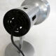 Brushed metal adjustable wall spotlight 1970s