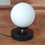 Apply matte white opaline ball