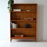 Scandinavian vintage oak bookcase