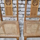 Lot 4 art deco cans chairs