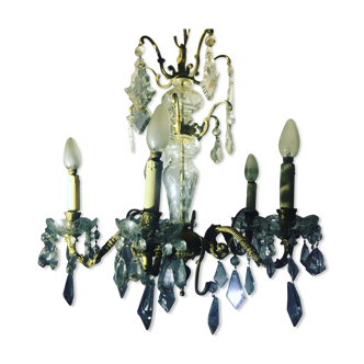 Lustre ancien à pampilles