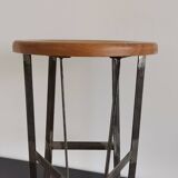 Designer stool (metal+oak)