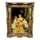 "Family Scene". Oil on canvas.