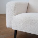 Paire de fauteuil bouclette 60's