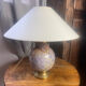 Ceramic and brass lamp