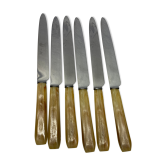 Set of 6 old knives