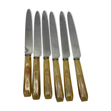 Set of 6 old knives